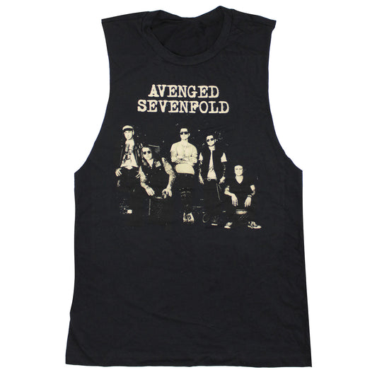 Avenged Sevenfold Group Photo Mens Tank Front