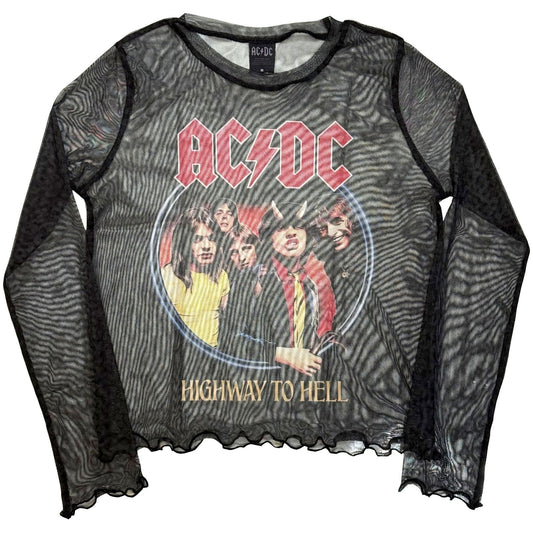 Highway To Hell Mesh Crop Top Girls Jr