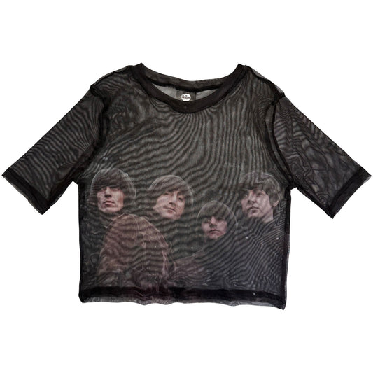 Beatles Beatles Rubber Soul Mesh Crop Top Girls Jr