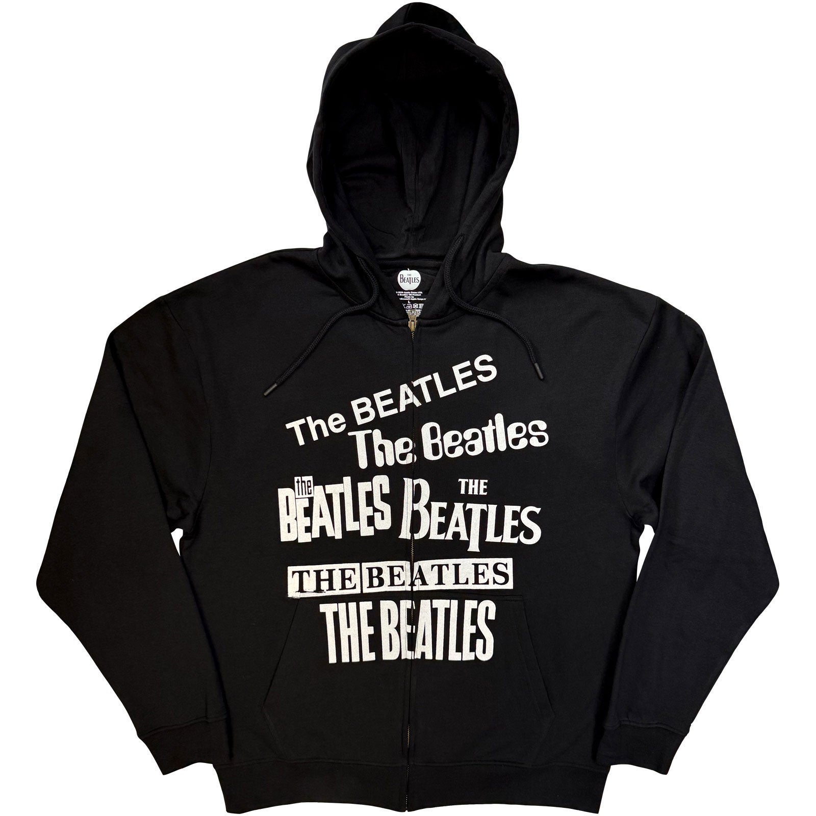 Logos Zippered Hooded Sweatshirt