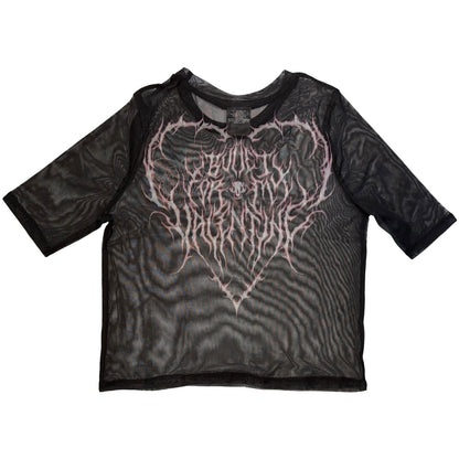 Bullet For My Valentine Deathcore Mesh Crop Top Girls Jr