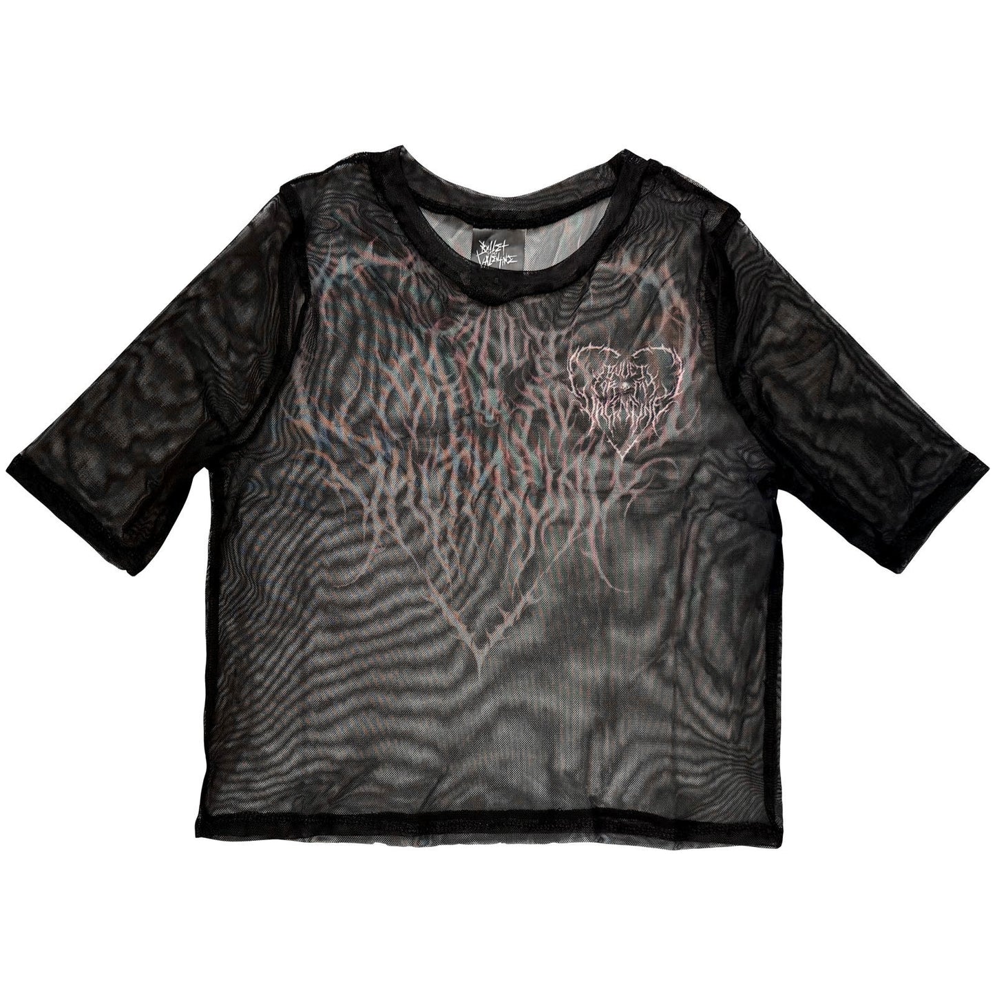 Deathcore Mesh Crop Top Girls Jr