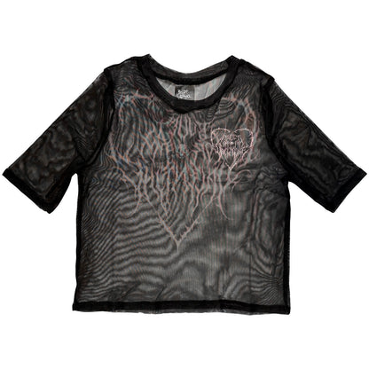 Deathcore Mesh Crop Top Girls Jr