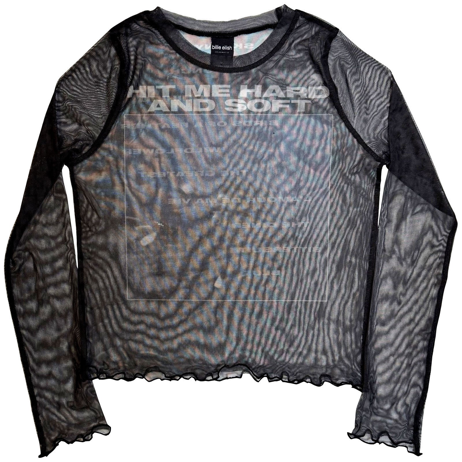 Hmhas Tracklist Mesh Crop Top Girls Jr