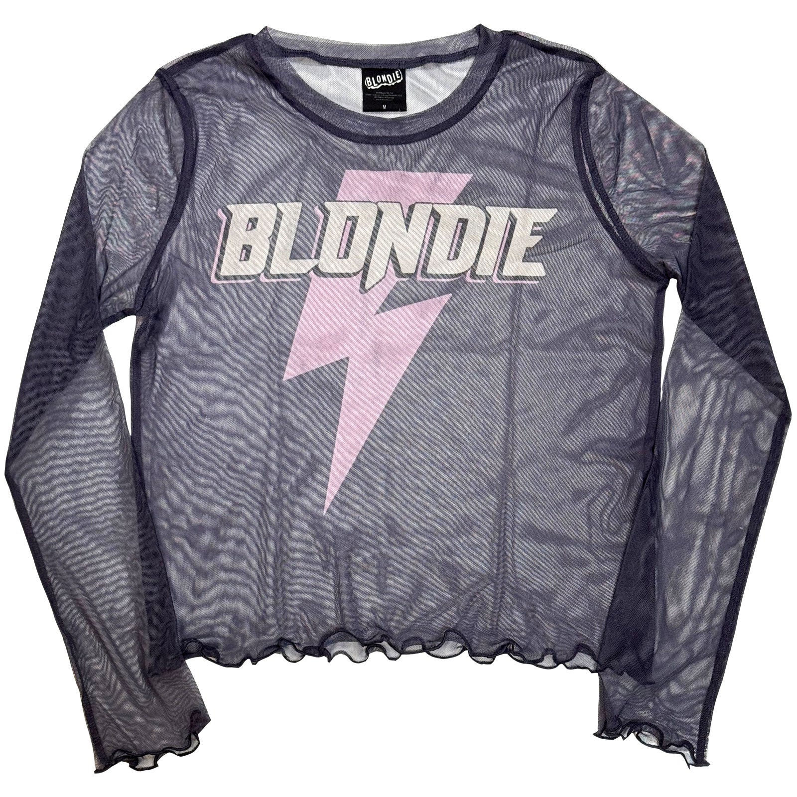 Lightning Strike Mesh Crop Top Girls Jr