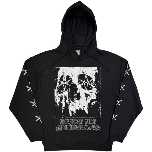 Bring Me The Horizon Oversized Skull Hooded Sweatshirt Front