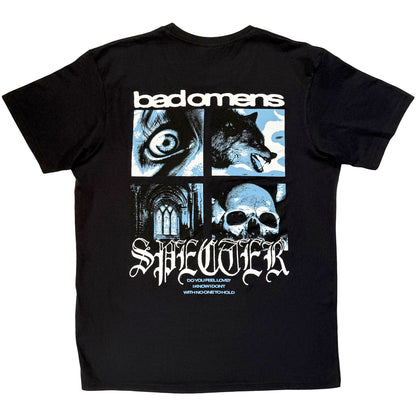 Bad Omens Specter Collage Carbon T-shirt
