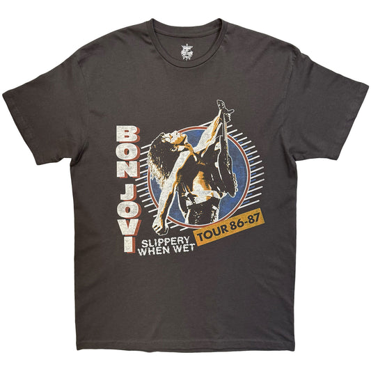 Bon Jovi Slippery When Wet Tour '86-'87 T-shirt Front