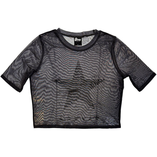 David Bowie David Bowie Blackstar Mesh Crop Top Girls Jr