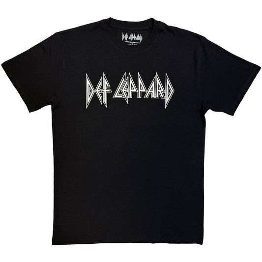 Def Leppard Logo Mono T-shirt Front