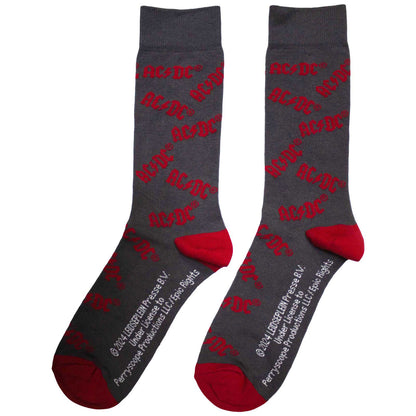 AC/DC Logo Pattern Socks