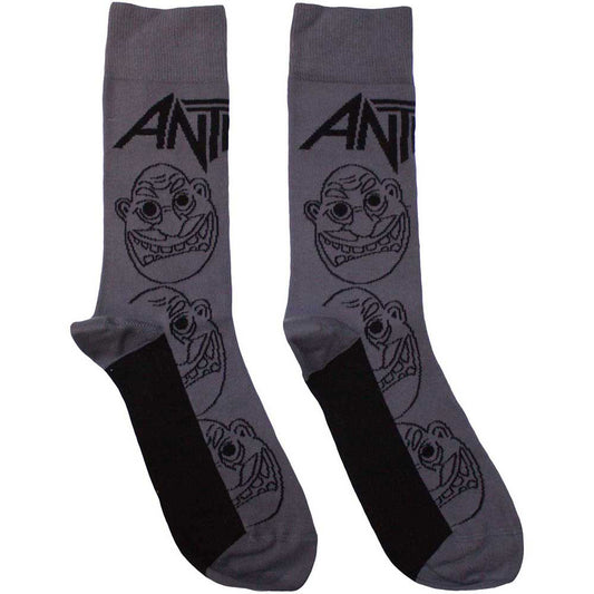 Anthrax Anthrax Faces Pattern Mono Socks