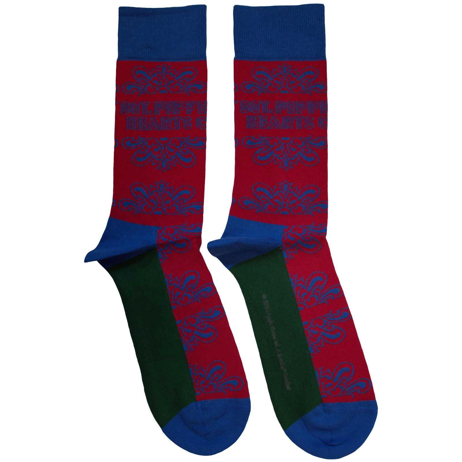 Sgt Pepper Text Outlines Socks