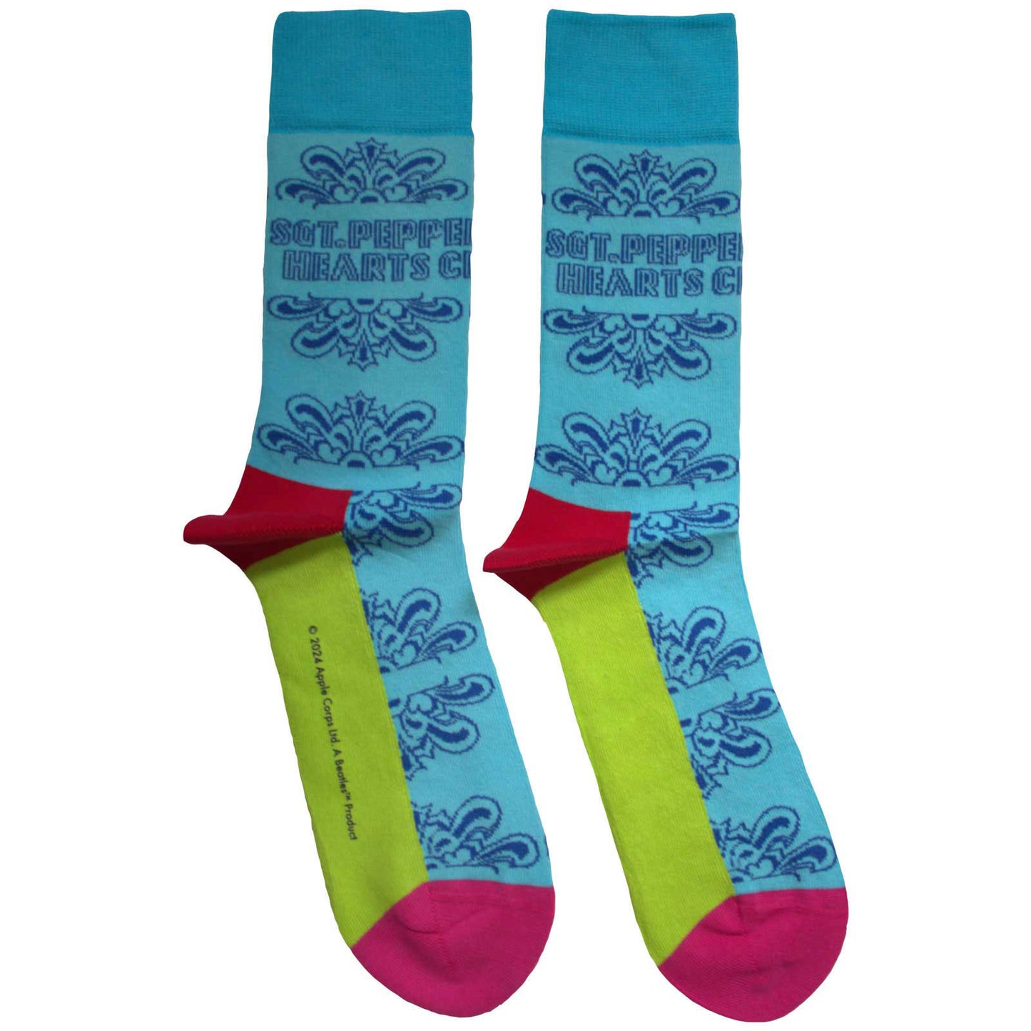 Sgt Pepper Text Outlines Socks