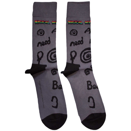 Beatles Magical Mystery Tour All You Need Is Love (US Men's Shoe Size 8-12) Socks Front