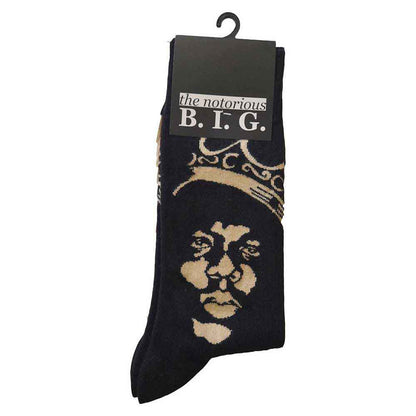 Notorious B.I.G. Gold Crown Socks