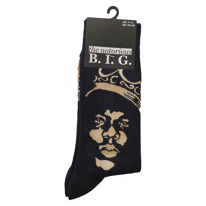 Notorious B.I.G. Gold Crown Socks