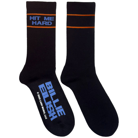 Billie Eilish Hit Me Hard & Soft Socks Front