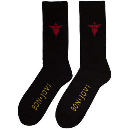 Bon Jovi Dagger Heart Socks