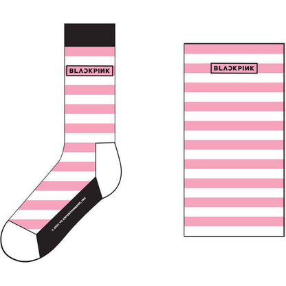 BlackPink Stripes & Logo Socks
