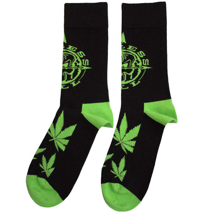 Cypress Hill Logo & Leaves Socks