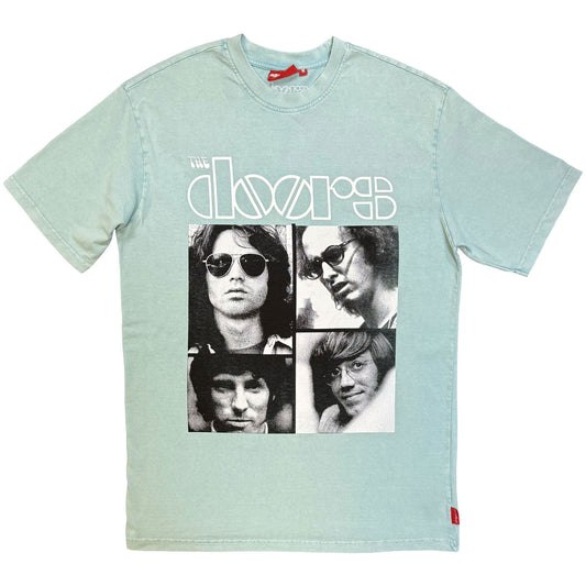 Doobie Brothers Squares Wash Dip Dye & Wash T-shirt Front