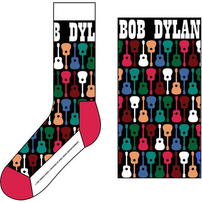 Bob Dylan Guitar Pattern Socks