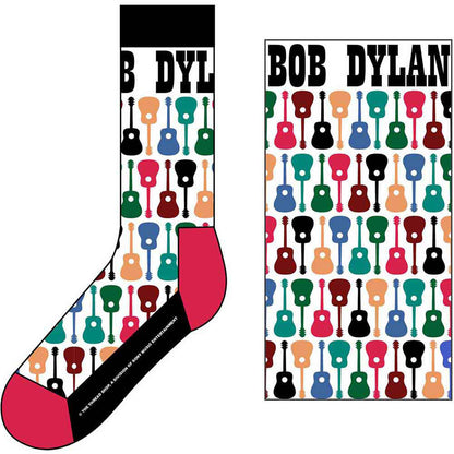 Bob Dylan Guitar Pattern Socks