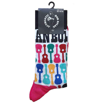 Bob Dylan Guitar Pattern Socks
