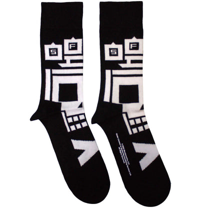 Pixeled Skull Socks