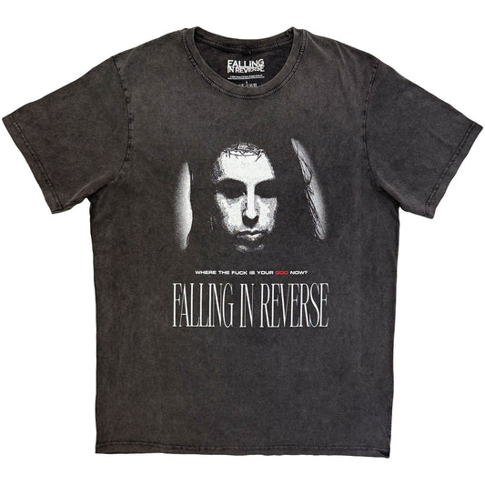 Falling In Reverse Where's Your God Dip Dye & Wash T-shirt Front