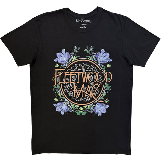 Fleetwood Mac Circle Floral T-shirt Front