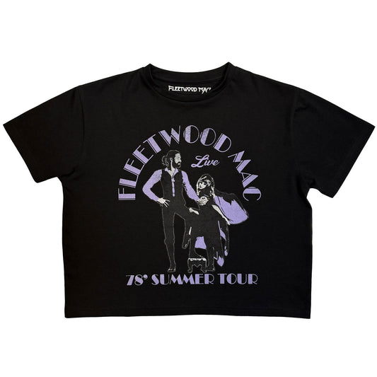 Fleetwood Mac Summer Tour '78 Crop Top Girls Jr Front