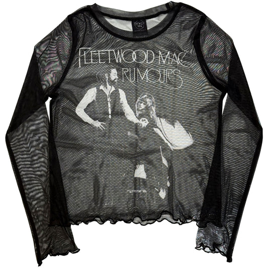 Fleetwood Mac Rumours Mesh Crop Top Girls Jr Front