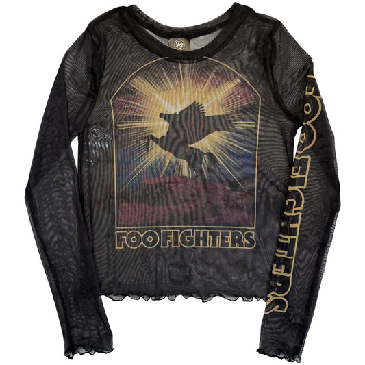 Foo Fighters Foo Fighters Pegasus Mesh Crop Top Girls Jr