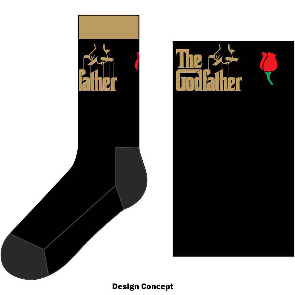 Godfather Logo Gold Socks