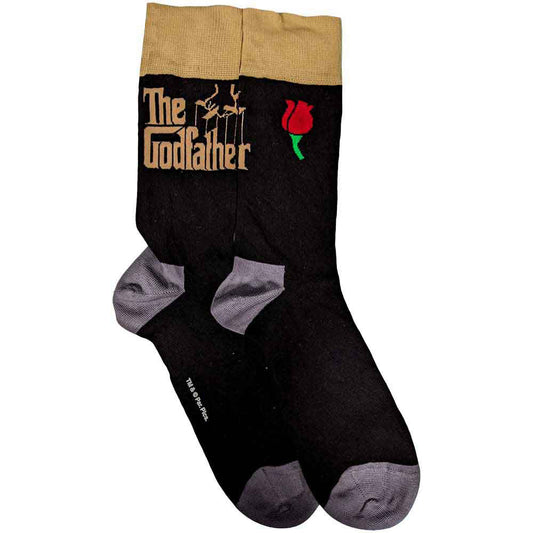 Godfather Logo Gold Socks Front