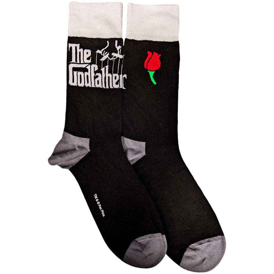 Godfather Logo White Socks Front