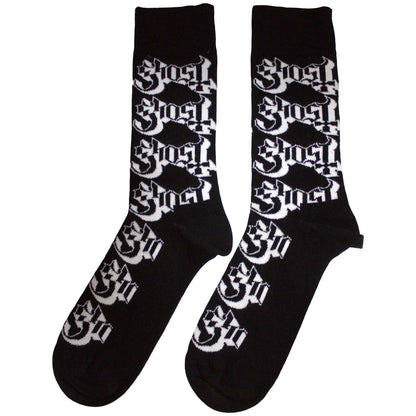 Ghost Logo Pattern Socks