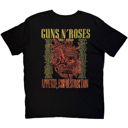 Guns N Roses Skeleton 1987 Tour T-shirt