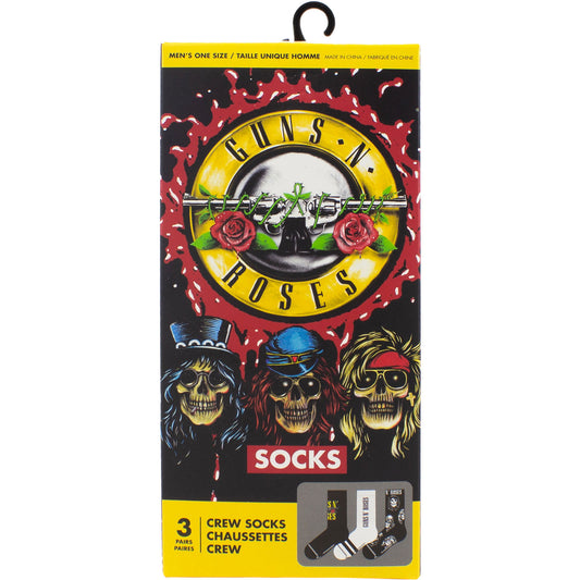 Guns N Roses Logos Socks Front