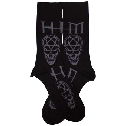 HIM Heartagram Skull Socks