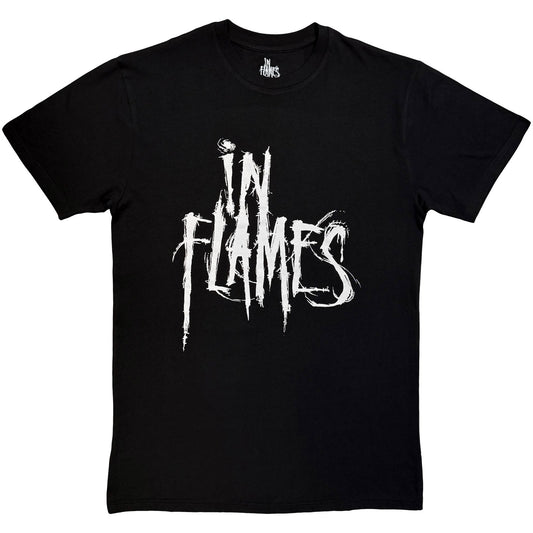 In Flames Logo Mono T-shirt Front