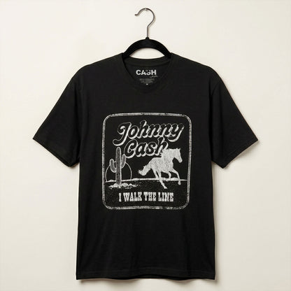Johnny Cash I Walk The Line Carbon T-shirt