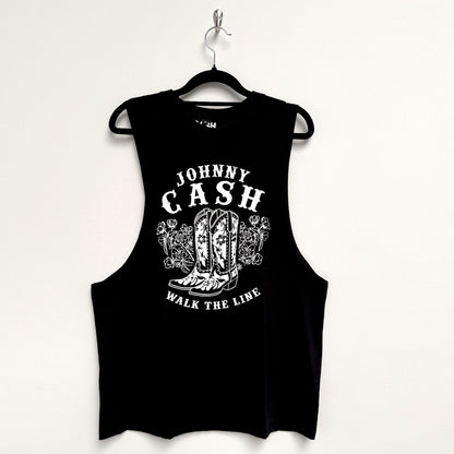 Walk The Line Boots Tank Top Mens Tank