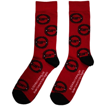 KISS Buzzsaw Logo Pattern Socks