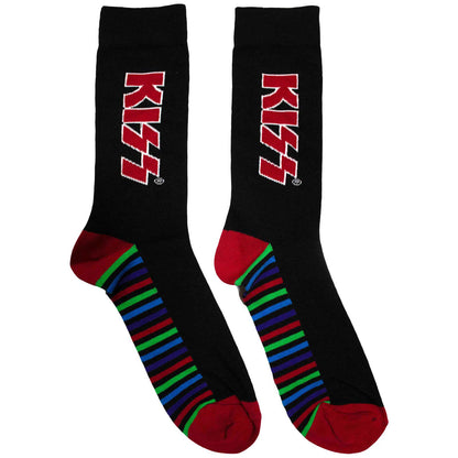 Red Logo & Stripes Socks