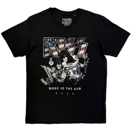 KISS Made In The Usa T-shirt Front