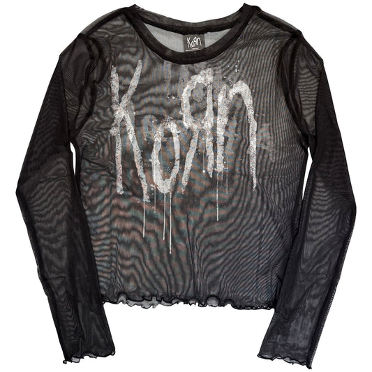 Korn Korn Still A Freak Mesh Crop Top Girls Jr
