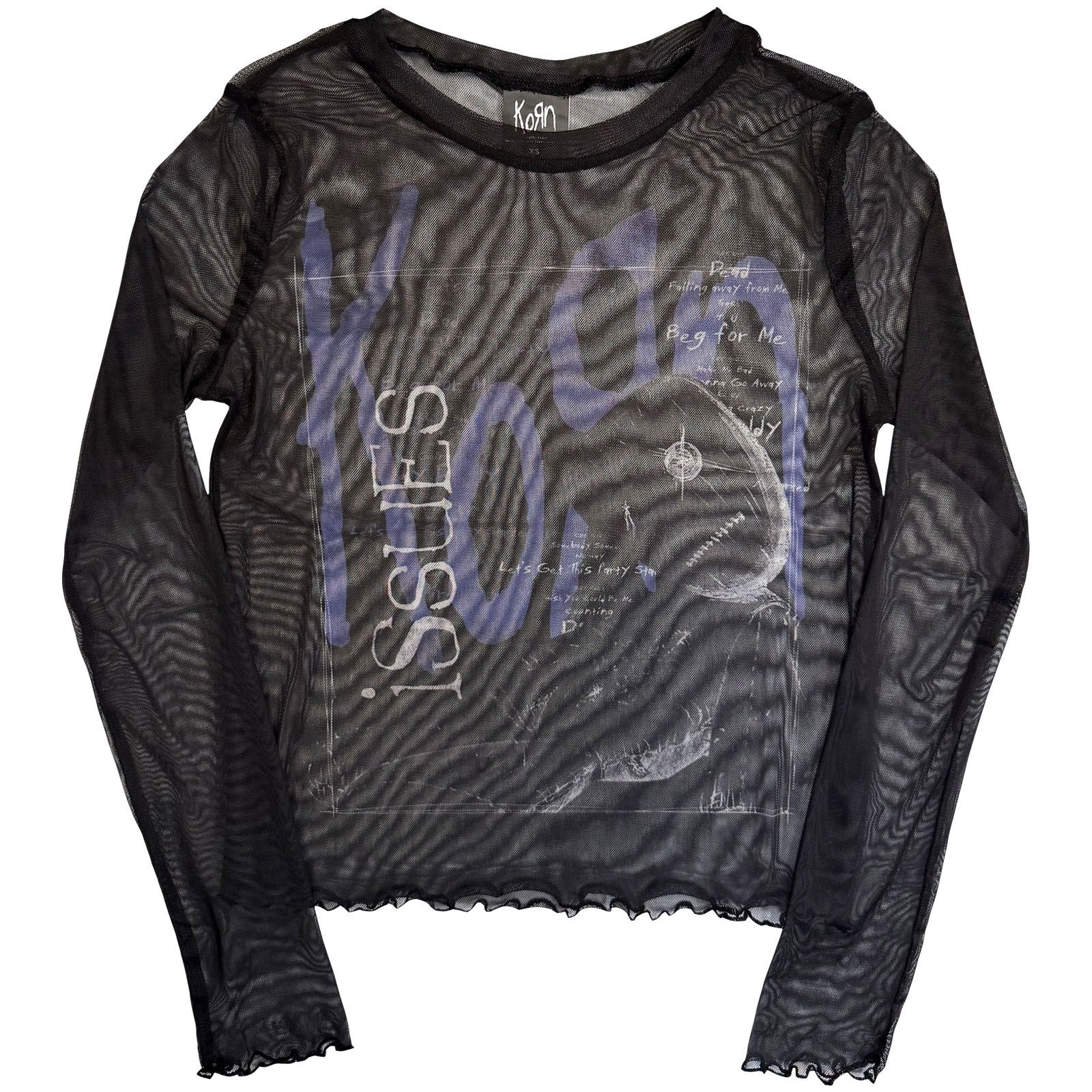 Issues A Box Mesh Crop Top Girls Jr
